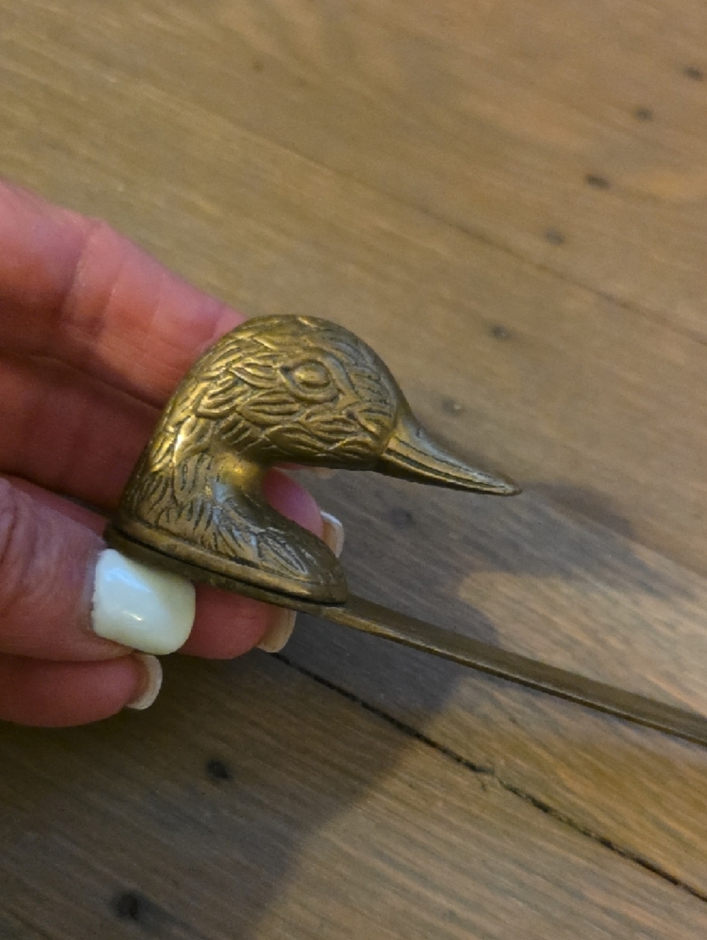 Brass Duck-Head Letter Opener - Vintage
